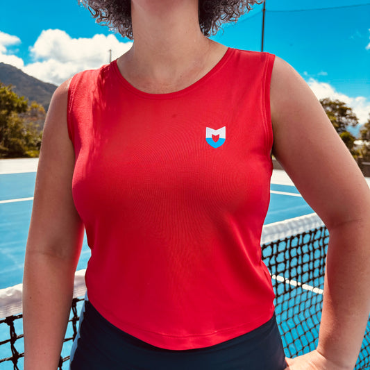 Camiseta sin mangas (roja)