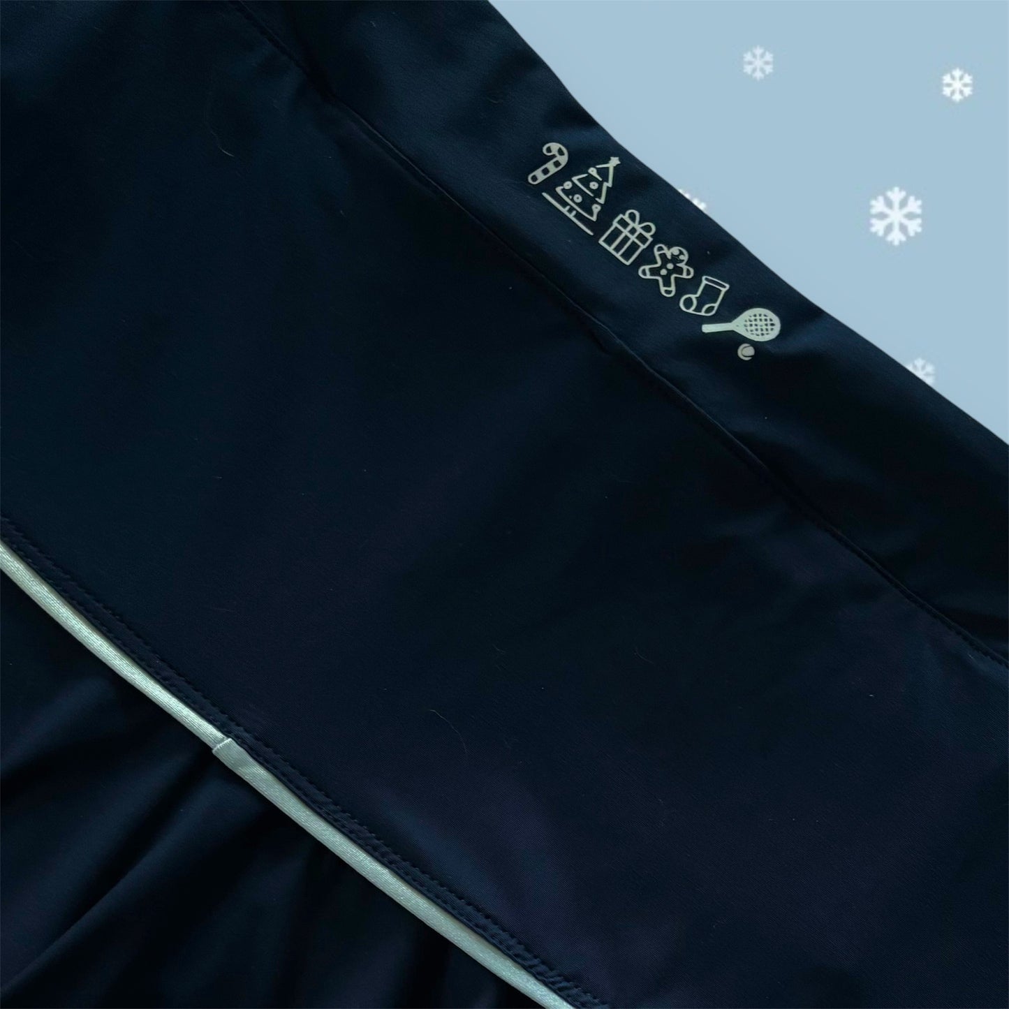 The Xmas Skirt (Midnight Blue/Silver)