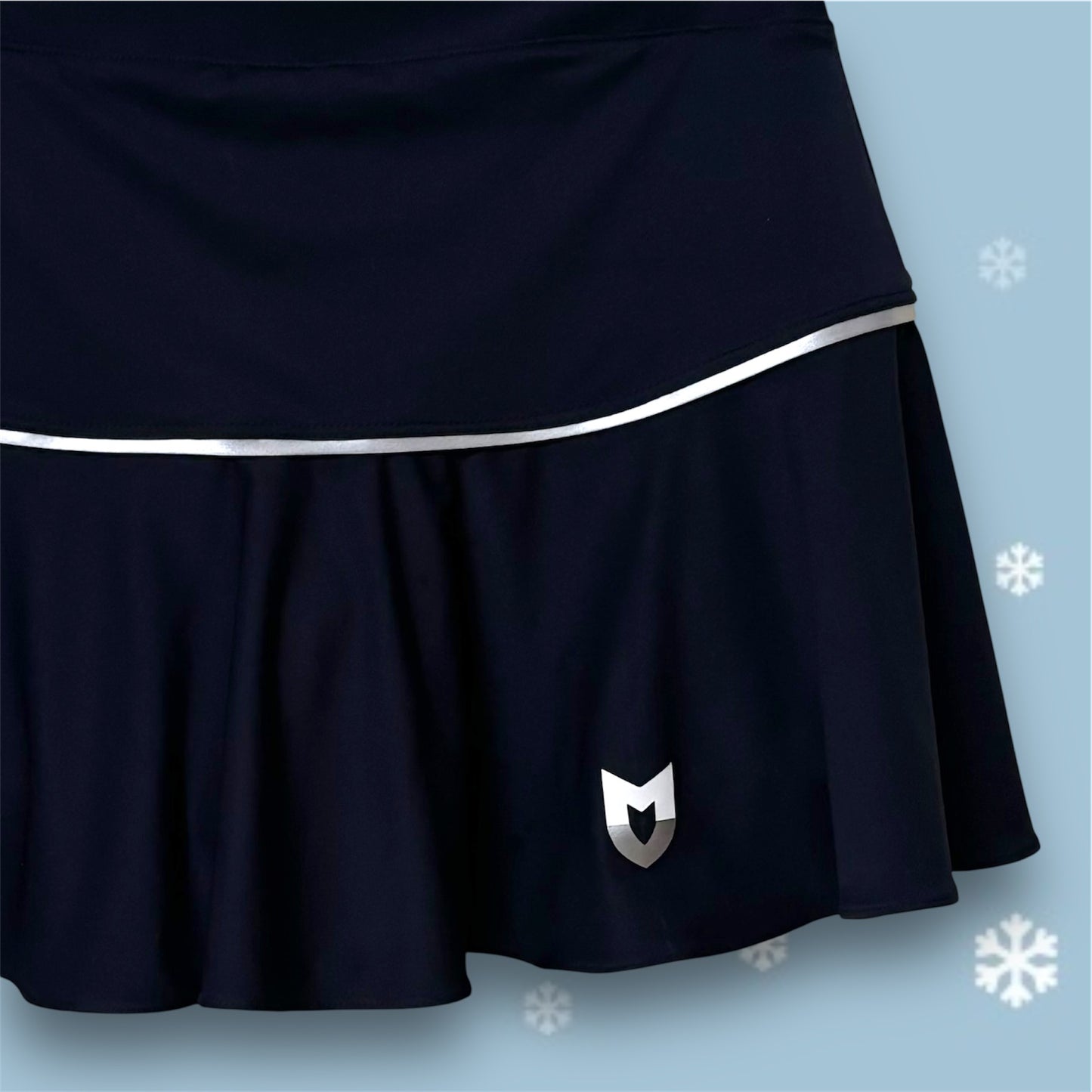 The Xmas Skirt (Midnight Blue/Silver)